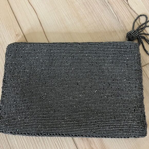 Fully beaded glass seed beads clutch purse glam - Picture 3 of 4